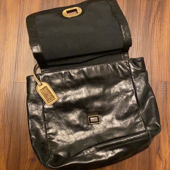 Badgley Mischka Black and Tan purse - Picture 5 of 16